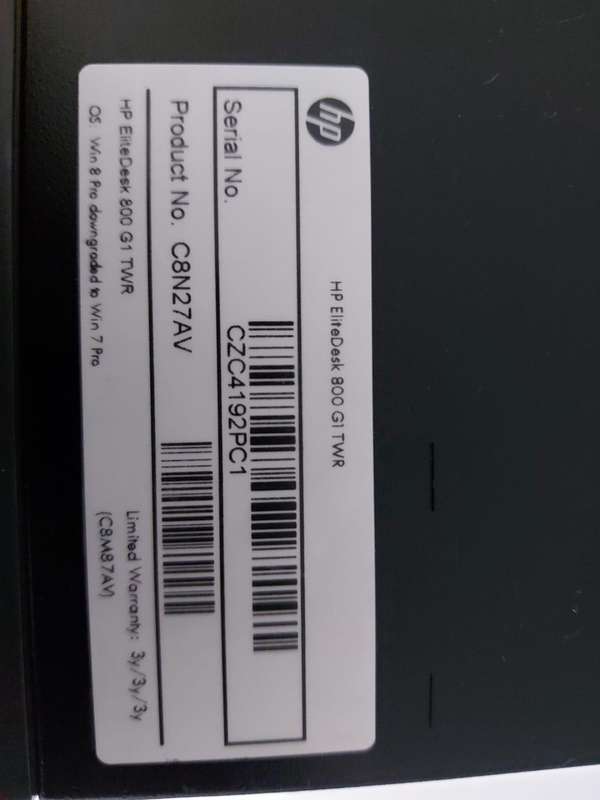 HP EliteDesk 800 G1 TWR Core i7-4770 3.40GHz