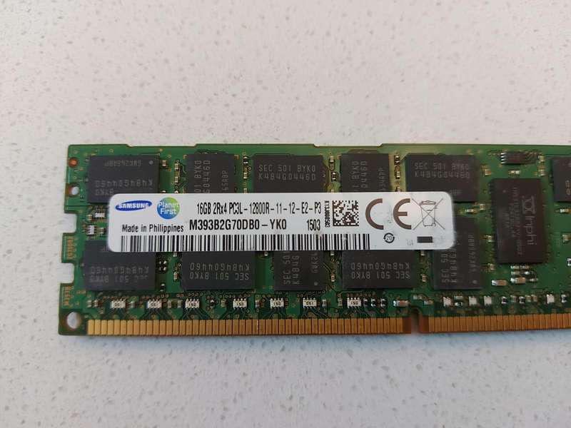 Samsung 16GB 2Rx4 PC3L - 12800R Server Ram