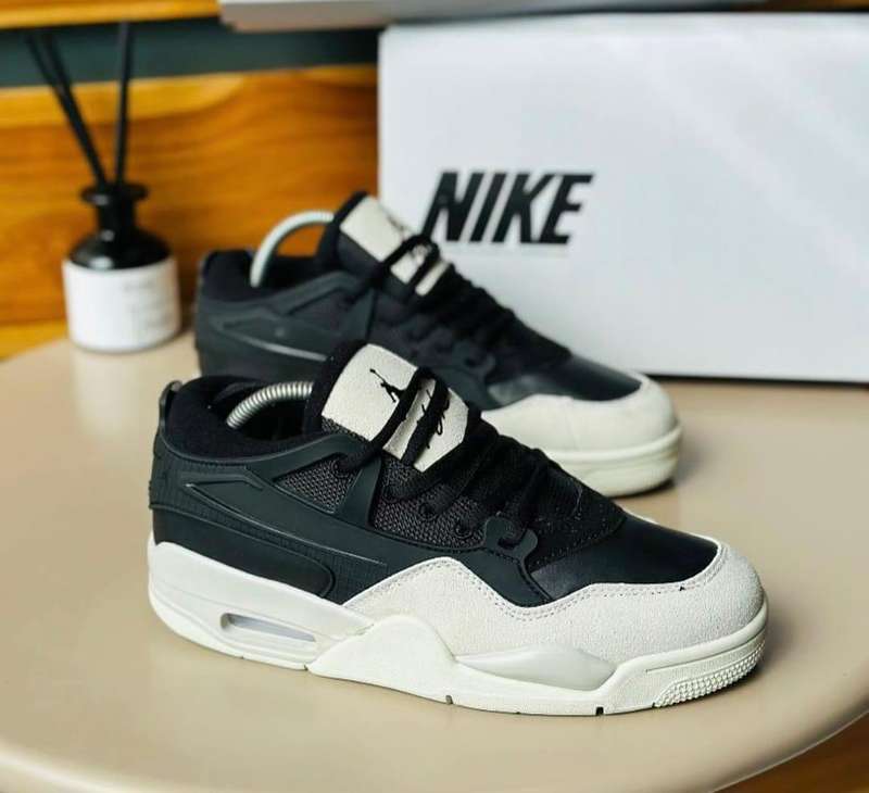 Air Jordan 4 x Nigel Sylvester RM Black Light Bone