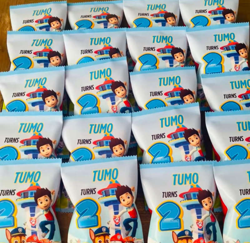 Personalised party packs