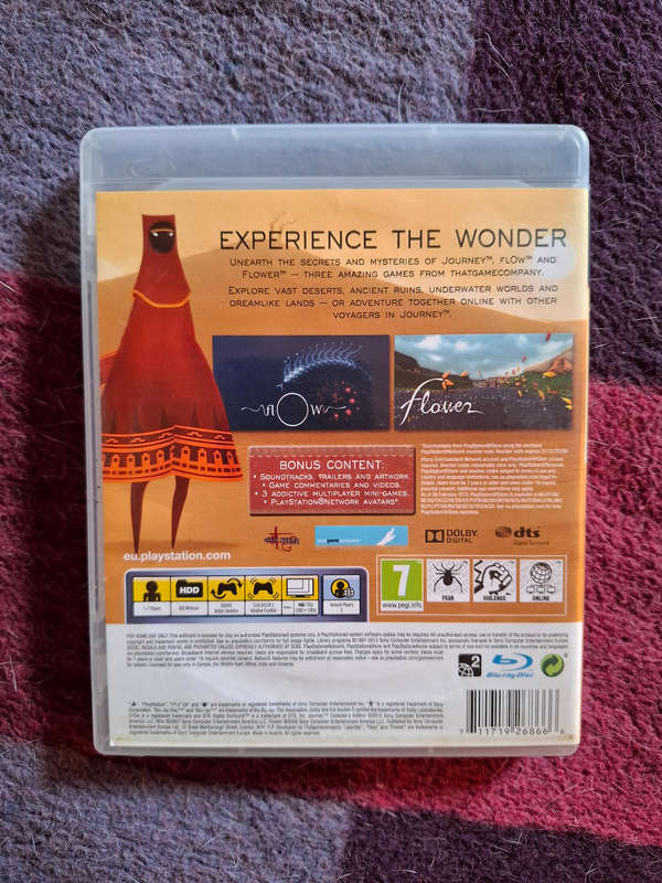 PS3 Journey Collectors Edition, disc in good condition, CIB