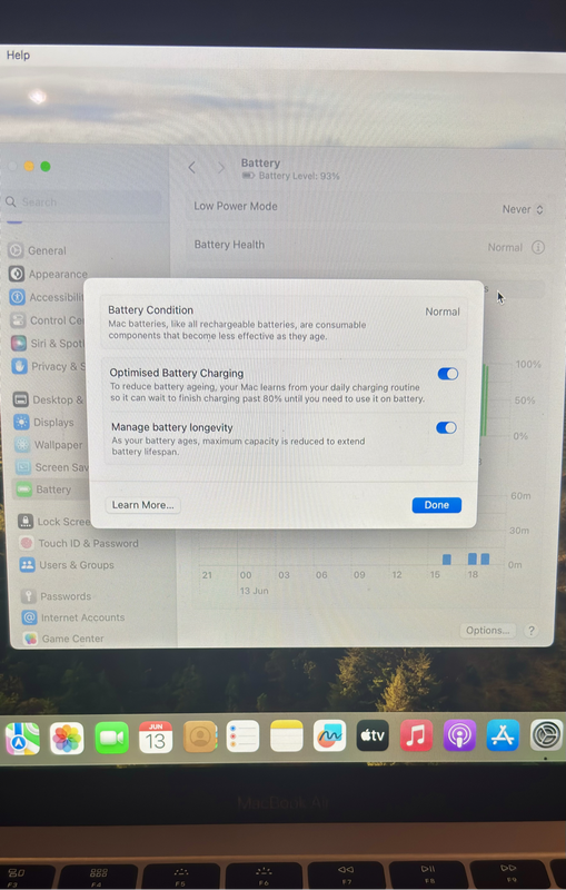 MacBook Air 13 (2018)  i5, 8GB RAM, 256GB SSD  Excellent Condition