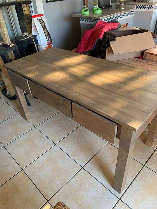 Bespoke real wood desks according to your design or dimensions free delivery