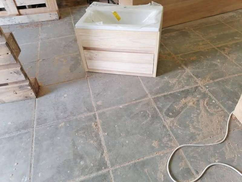 Custom made real wood bathroom vanities