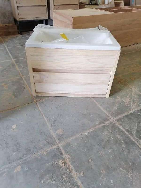 Custom made real wood bathroom vanities