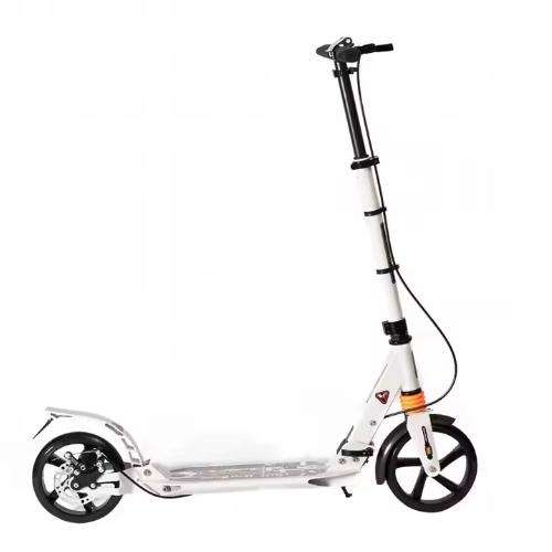 Adult Kick Scooter with Disc Handbrake, Foldable Adjustable Urban Scooter with Dual Suspension