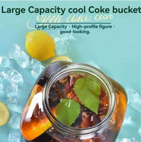 Glass Drinks Dispenser with Tap 5L