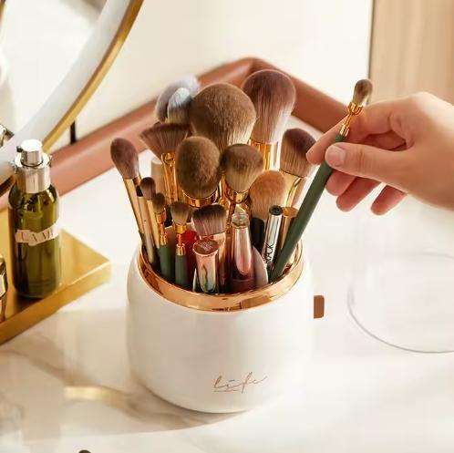 360°rotary cosmeticbrush storage box