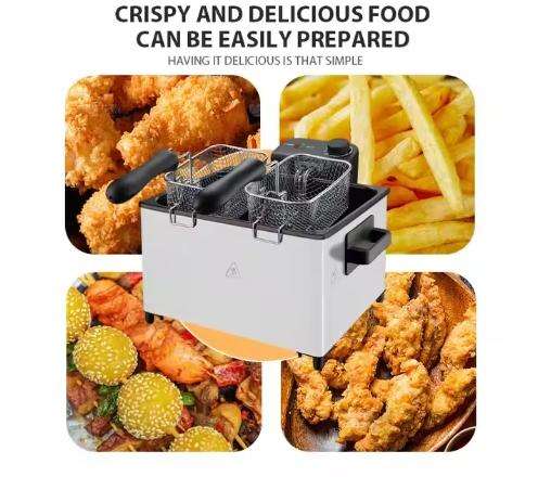 2000W Deep Fryer - 5.5L with Heat Control & Basket