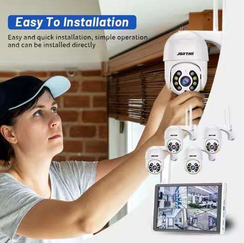 4 Channel WiFi Smart Camera Kit - Full HD, Remote Viewing