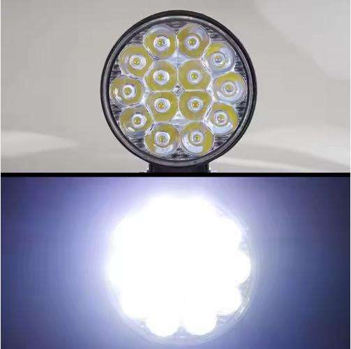 42W Round LED Work Spotlight Light Bar
