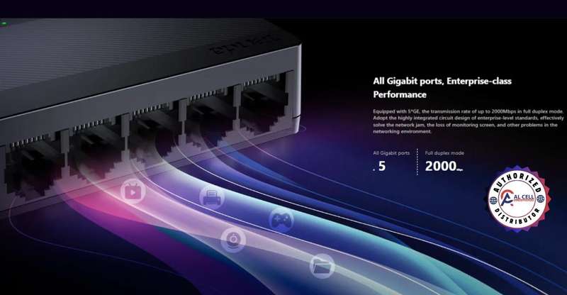 Tenda 5-Port Gigabit Ethernet Desktop Switch