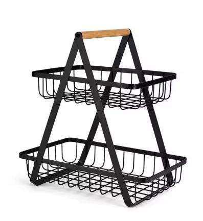 2-Tier Home Storage Rack Suitable For Fruits,Vegetables,Snacks For Home