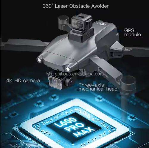 4K Camera Drone Foldable Ultra-Clear Remote Control Drone Tricopter