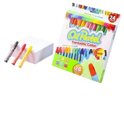 24 Color Dazzling Painting Pen Set Washable Children's Crayon Oil Painting Stick