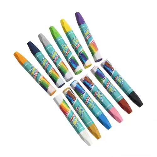 24 Color Dazzling Painting Pen Set Washable Children's Crayon Oil Painting Stick