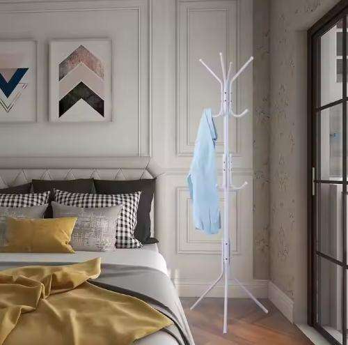 Home Decor Multifunctional Metal 12 Hook Hat and Coat Rack