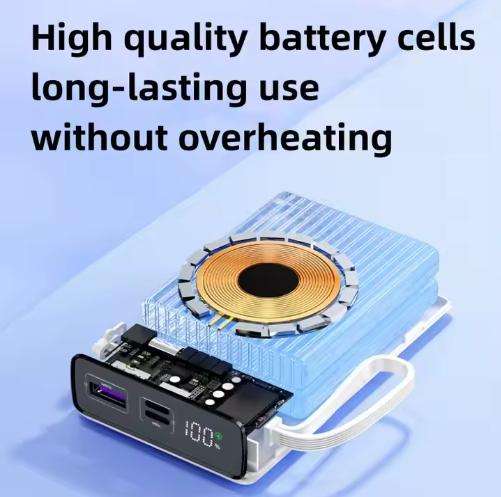 20000mAh High Capacity LED Display Type-C Portable Charger Power Bank