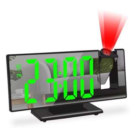 Projection Alarm Clock for Heavy Sleepers, Digital Clock for Bedroom