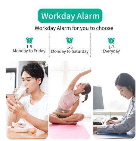 Projection Alarm Clock for Heavy Sleepers, Digital Clock for Bedroom