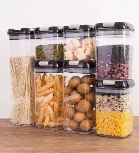 7-Piece Airtight Kitchen Food Cereal Pantry Storage
