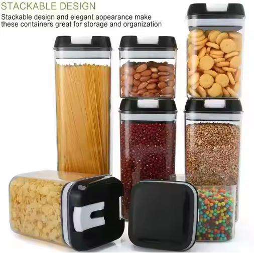 7-Piece Airtight Kitchen Food Cereal Pantry Storage