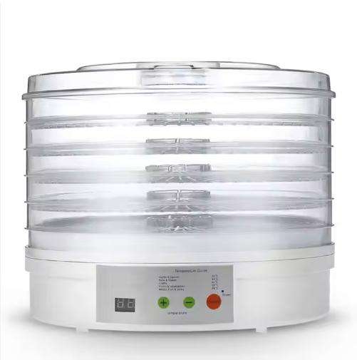 Electric 5 Trays Fruit Dehydrator Machine Adjustable Food Dehydrator