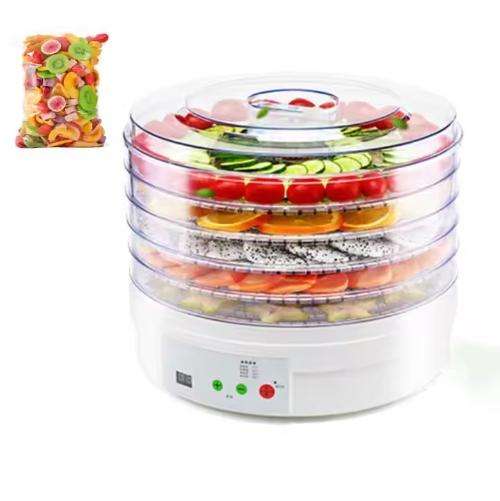 Electric 5 Trays Fruit Dehydrator Machine Adjustable Food Dehydrator