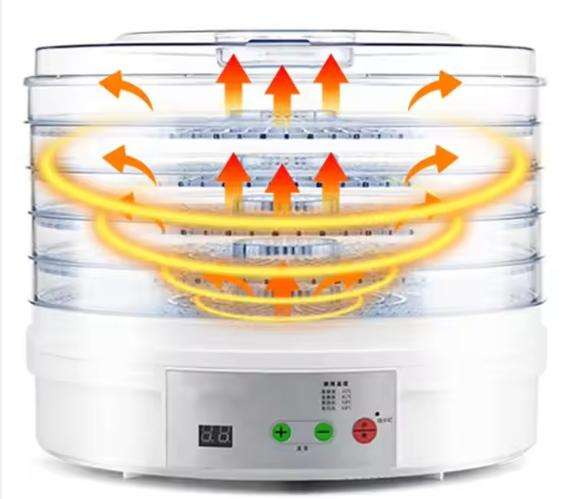 Electric 5 Trays Fruit Dehydrator Machine Adjustable Food Dehydrator
