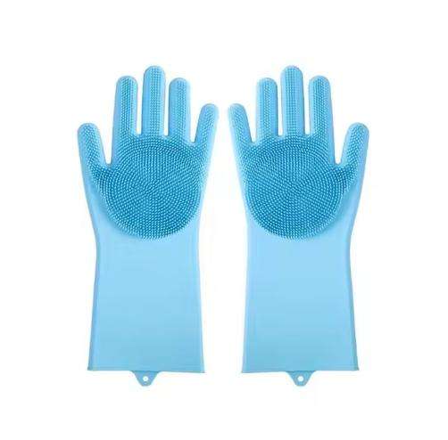 Multi-use Silicone Scrubbing Gloves Washing Glove for Dish Washing