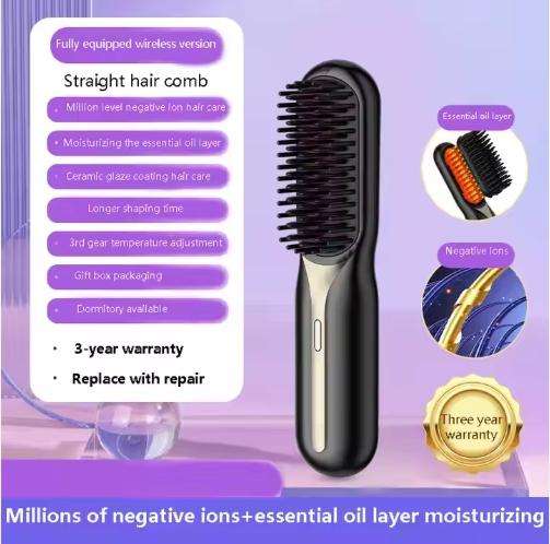 Wireless Straightner Hair Comb