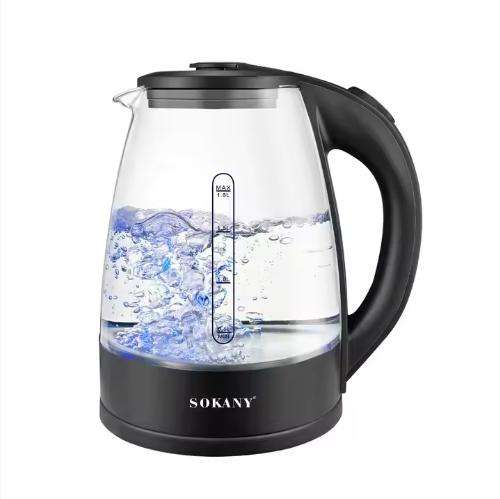 2025 New Household Electric Kettle Glass 1500W Water Kettle Portable Easy Clean Auto Shut