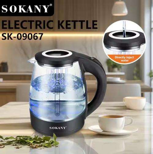 2025 New Household Electric Kettle Glass 1500W Water Kettle Portable Easy Clean Auto Shut