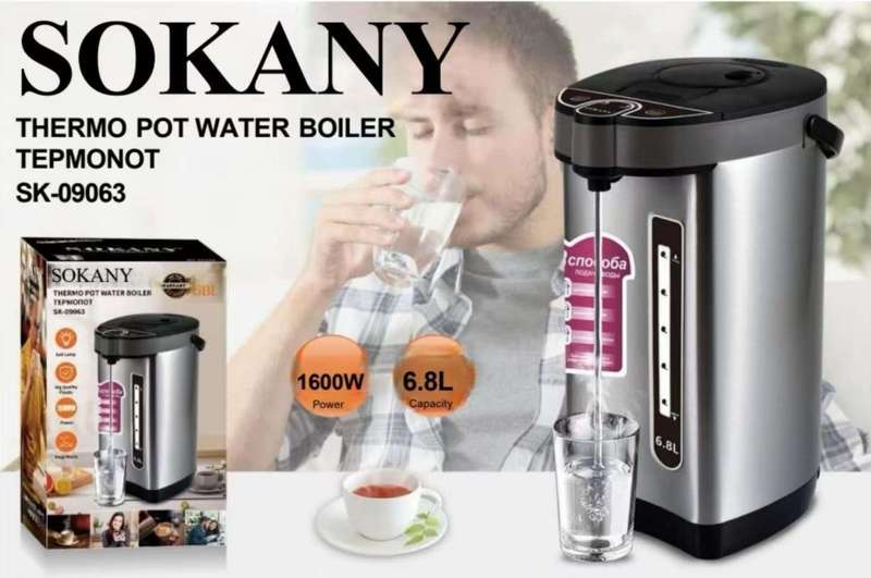 6.8L Stainless Steel Electric Keep Warm Air Pots Thermopot Dispenser
