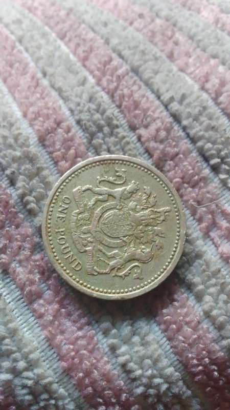 Elizabeth ii D-Greg-F-D-1983 One Pound, Decus et tutamen