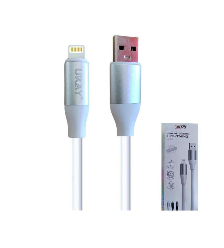 UKAY Premium Built 5.0Amp Super Fast USB Charging and Data Cable 1.2m long - USB to Lightning iPhone
