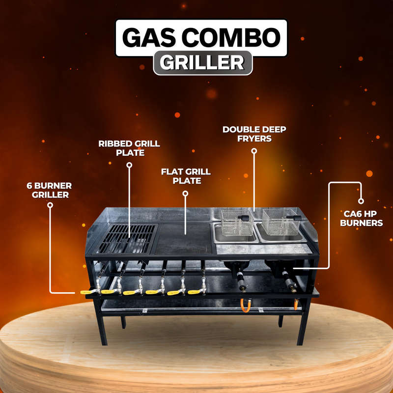 Gas Combo Griller (8 Burner)