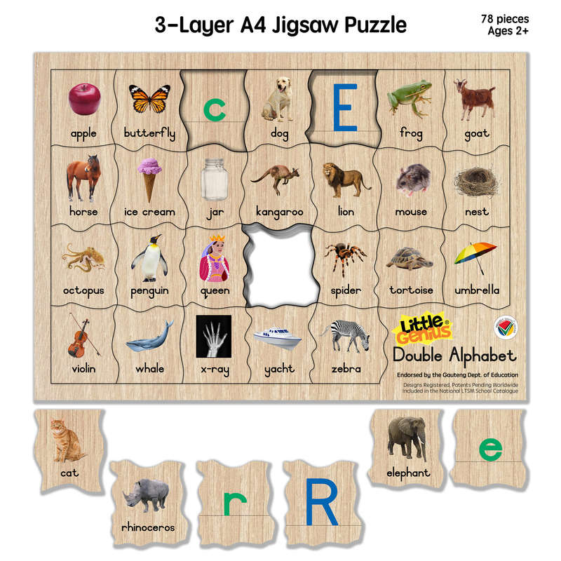 Little Genius Double Alphabet puzzle