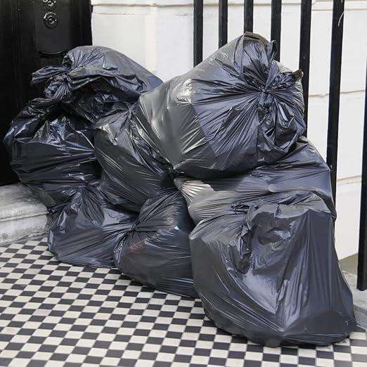 100 Heavy Duty Bin Bags