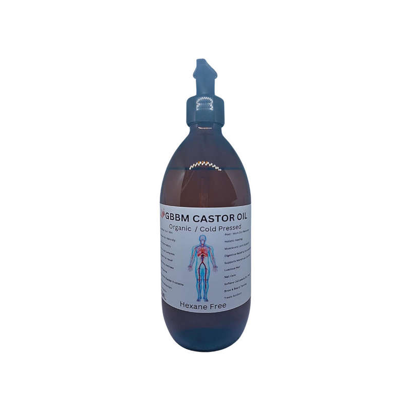 500ml Castor Oil (Organic,Cold Pressed & Hexane Free)