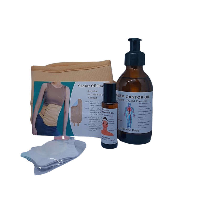 Castor Oil Pack Kit (200ml) included