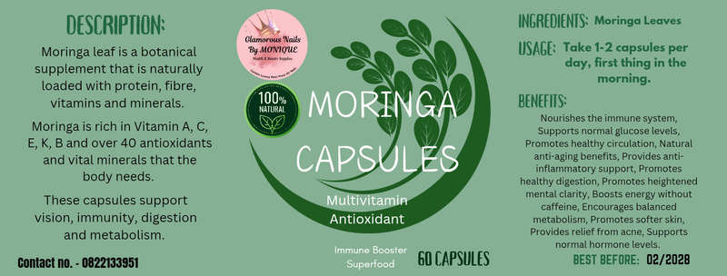 Moringa Supplements (60 Capsules)