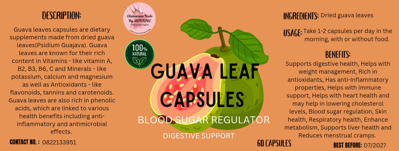 Guava Leaf Supplements (60 Capsules)