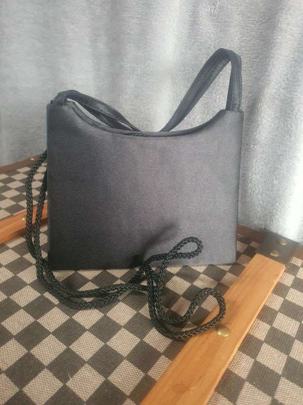 Small black evening bag
