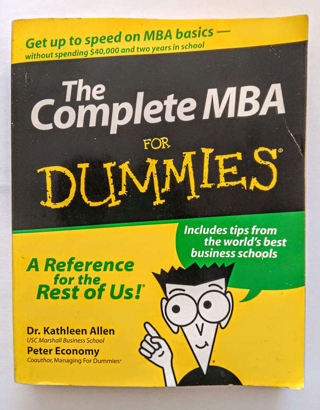 The complete MBA for dummies book