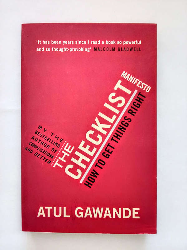 The checklist (How to get things right) book