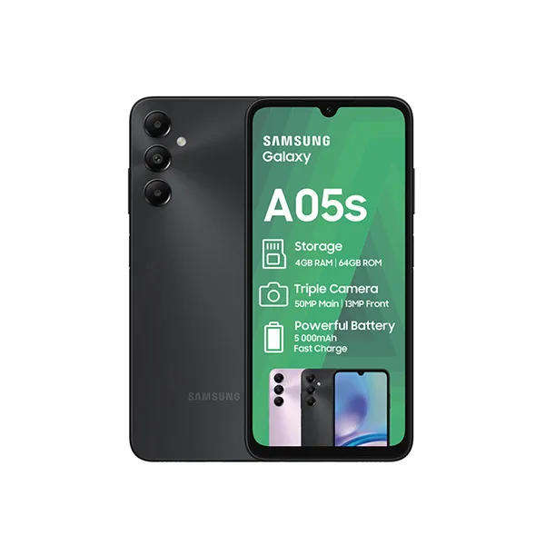 Samsung Galaxy A05s 128GB Dual Sim Black- New