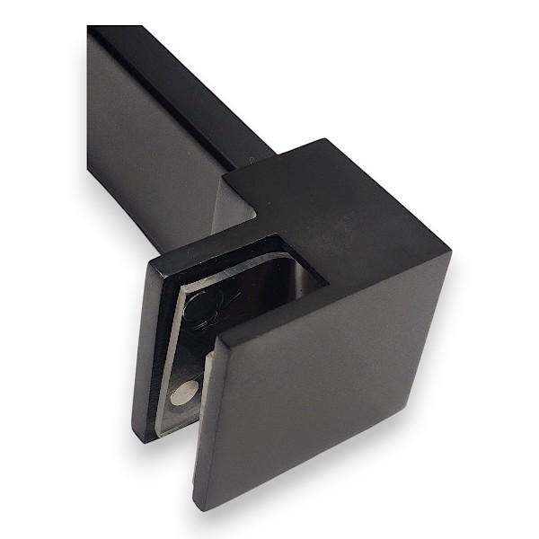 NAYA - Vanta Shower Screen Euro Grey Black 1500x2000x8mm
