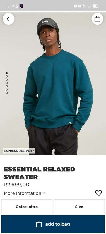 Gstar Raw Essential Relaxed sweater