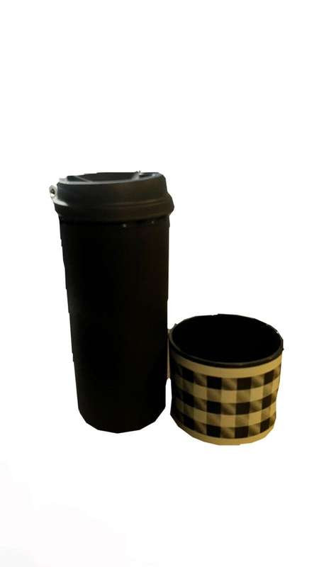Tupperware 490ml coffee to go(Pink/Dark Grey)